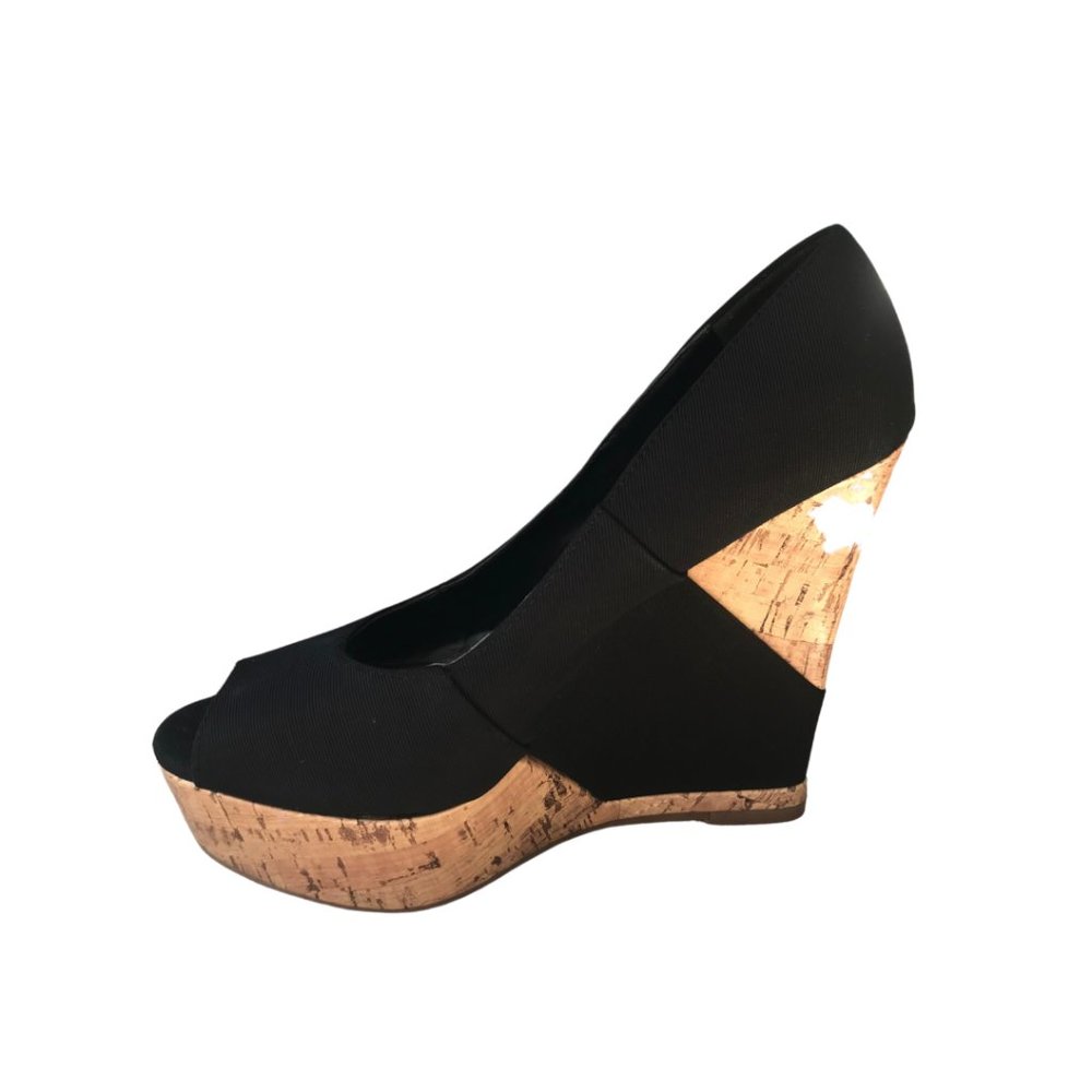 Black Cork Wedges